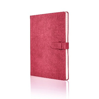 Branded Promotional CASTELLI IVORY MIRABEAU NOTE BOOK Red Medium Notebook from Concept Incentives
