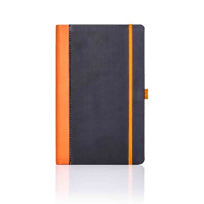 Branded Promotional CASTELLI CONTRAST MEDIUM NOTE BOOK in Orange Notebook from Concept Incentives