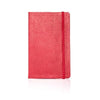 Branded Promotional CASTELLI VITELLO LEATHER FLEXIBLE NOTE BOOK Red Notebook from Concept Incentives
