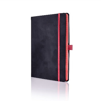 Branded Promotional CASTELLI IVORY TUCSON EDGE NOTE BOOK in Red Medium Notebook from Concept Incentives