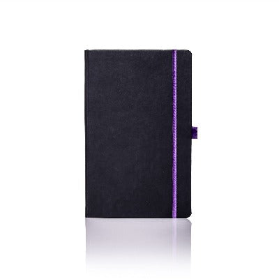 Branded Promotional CASTELLI IVORY TUCSON EDGE NOTE BOOK in Purple Medium Notebook from Concept Incentives