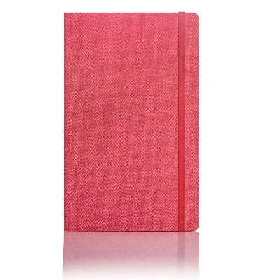 Branded Promotional CASTELLI MONTANA DIGITAL EDGE RULED NOTEBOOK in Red Jotter From Concept Incentives.