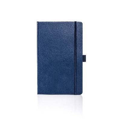 Branded Promotional CASTELLI IVORY PAROS NOTE BOOK in Blue Medium Notebook from Concept Incentives