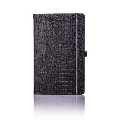 Branded Promotional CASTELLI IVORY OCEANIA NOTE BOOK in Black Notebook from Concept Incentives