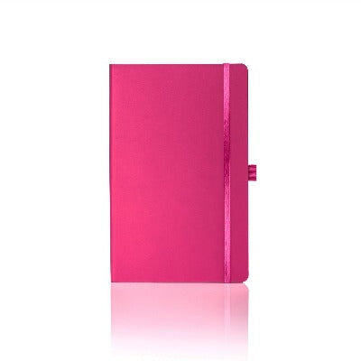 Branded Promotional CASTELLI IVORY MATRA PLAIN NOTE BOOK Pink Medium Notebook from Concept Incentives