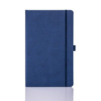 Branded Promotional CASTELLI IVORY TUCSON PLAIN NOTE BOOK in Blue Medium Notebook from Concept Incentives