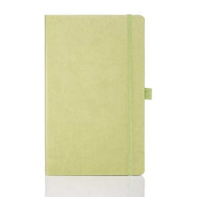 Branded Promotional CASTELLI IVORY TUCSON PLAIN NOTE BOOK in Light Green Medium Notebook from Concept Incentives