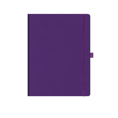 Branded Promotional CASTELLI IVORY MATRA RULED NOTE BOOK Purple Large Notebook from Concept Incentives