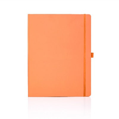 Branded Promotional CASTELLI IVORY MATRA RULED NOTE BOOK Orange Large Notebook from Concept Incentives