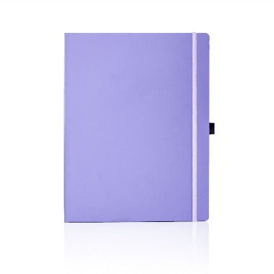 Branded Promotional CASTELLI IVORY MATRA RULED NOTE BOOK Lilac Large Notebook from Concept Incentives