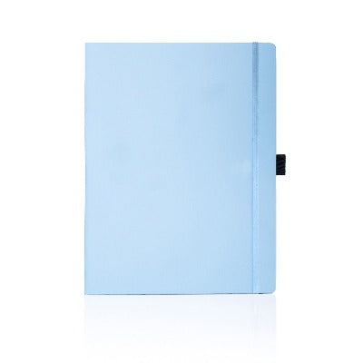 Branded Promotional CASTELLI IVORY MATRA GRAPH NOTE BOOK in Light Blue Large Notebook from Concept Incentives