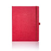 Branded Promotional CASTELLI IVORY SHERWOOD NOTE BOOK Red Large Notebook from Concept Incentives