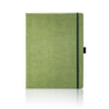 Branded Promotional CASTELLI IVORY SHERWOOD NOTE BOOK Green Large Notebook from Concept Incentives