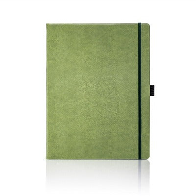 Branded Promotional CASTELLI IVORY SHERWOOD NOTE BOOK Green Large Notebook from Concept Incentives
