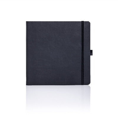 Branded Promotional CASTELLI IVORY SQUARE NOTE BOOK in Black Notebook from Concept Incentives