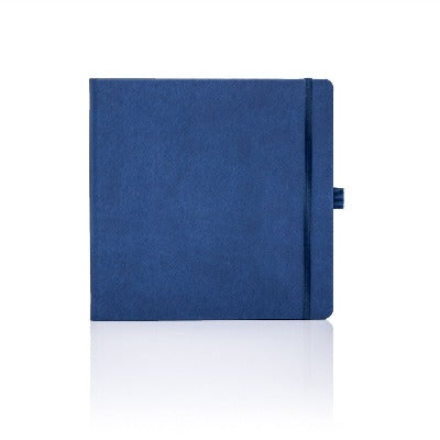 Branded Promotional CASTELLI IVORY SQUARE NOTE BOOK in Blue Notebook from Concept Incentives