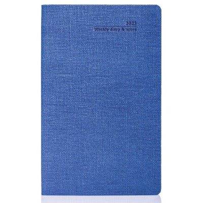 Branded Promotional CASTELLI IVORY NATURE DIARY in Blue from Concept Incentives