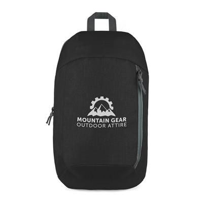Branded Promotional ANDERSON BACKPACK RUCKSACK in Black Bag From Concept Incentives.