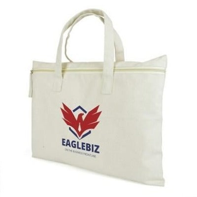 Branded Promotional CANVAS FILE HOLDER Conference Folder From Concept Incentives.