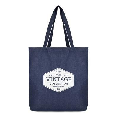 Branded Promotional DENIM SHOPPER Bag From Concept Incentives.