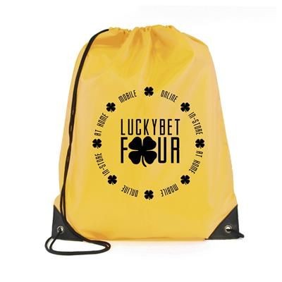 Branded Promotional PEGASUS PLUS DRAWSTRING BAG Bag From Concept Incentives.