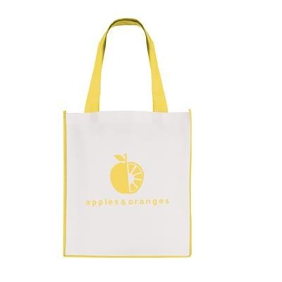 Branded Promotional LARGE CONTRAST SHOPPER Bag From Concept Incentives.