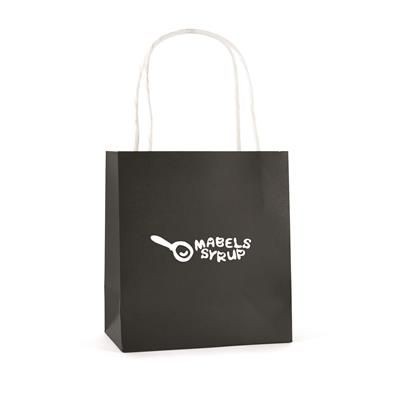 Branded Promotional BRUNSWICK SMALL PAPER BAG Carrier Bag From Concept Incentives.