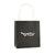 Branded Promotional BRUNSWICK SMALL PAPER BAG in Black Carrier Bag From Concept Incentives.