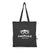 Branded Promotional COLOUR COTTON FOLDING SHOPPER in Black Bag From Concept Incentives.