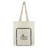 Branded Promotional FARRINGTON SHOPPER with Black Zip Bag From Concept Incentives.