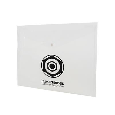 Branded Promotional HYDE DOCUMENT FOLDER in White Presentation Folder From Concept Incentives.