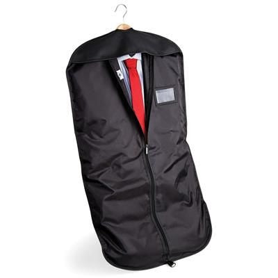 Branded Promotional QUADRA SUIT GARMENT COVER in Black Garment Suit Carrier From Concept Incentives.