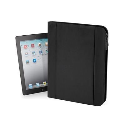 Branded Promotional QUADRA ECLIPSE IPAD TABLET DOCUMENT CONFERENCE FOLDER in Black iPad From Concept Incentives.