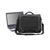 Branded Promotional QUADRA TUNGSTEN LAPTOP BAG in Black & Dark Graphite Grey Bag From Concept Incentives.