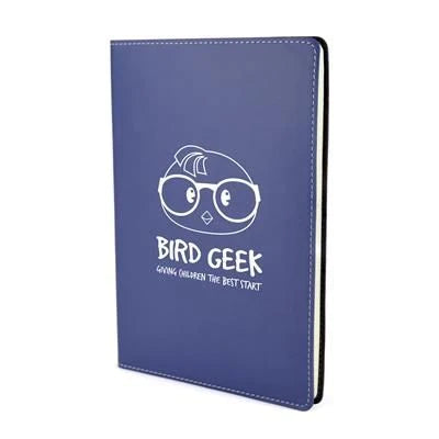 Branded Promotional STITCH EDGE NOTE BOOK in Blue Jotter From Concept Incentives.