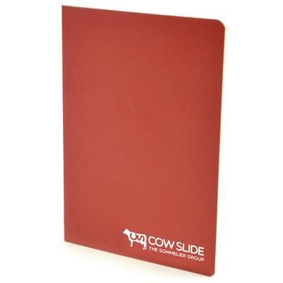 Branded Promotional A6 EXERCISE BOOK in Red from Concept Incentives
