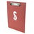 Branded Promotional A4 BRISTOL in Red Clipboard From Concept Incentives.