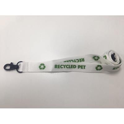 Branded Promotional R-PET SCREEN PRINTED LANYARD Lanyard From Concept Incentives.