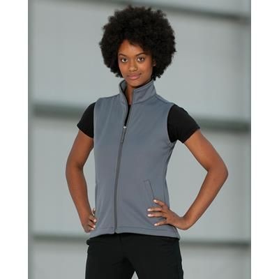 Branded Promotional RUSSELL LADIES SMART SOFTSHELL GILET BODYWARMER Bodywarmer Gilet Jacket From Concept Incentives.
