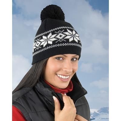 Branded Promotional RESULT FAIR ISLES KNITTED HAT Hat From Concept Incentives.