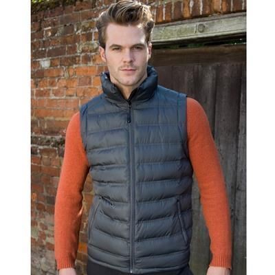 Branded Promotional RESULT URBAN MENS ICE BIRD PADDED GILET BODYWARMER Bodywarmer From Concept Incentives.