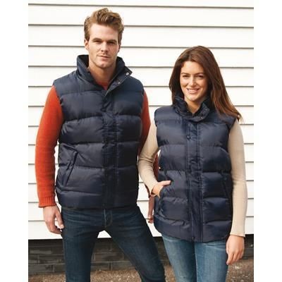 Branded Promotional NOVA LUX PADDED GILET BODYWARMER Bodywarmer From Concept Incentives.