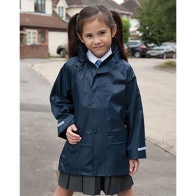 Branded Promotional RESULT CORE JUNIOR STORMDRI OVER JACKET Rain Suit From Concept Incentives.