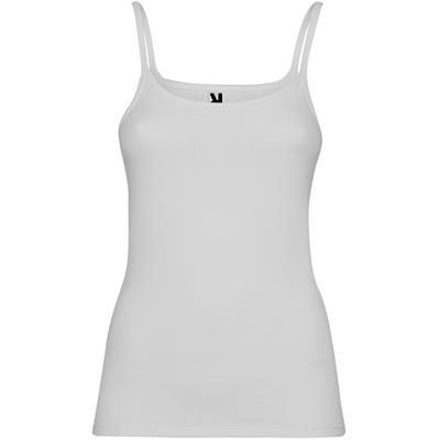 Branded Promotional UNDERWEAR LADIES TANK TOP with 1x1 Ribbed Neckline Singlet From Concept Incentives.