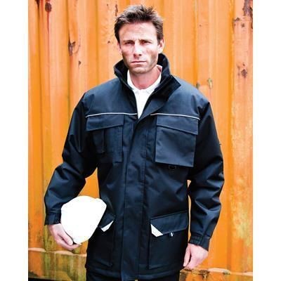 Branded Promotional RESULT WORKGUARD SABRE LONG COAT Jacket From Concept Incentives.