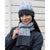 Branded Promotional RESULT SHADES OF GREY KNITTED SCARF Hat From Concept Incentives.