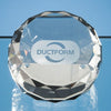 Branded Promotional OPTICAL GLASS SLICED WEDGE PAPERWEIGHT Paperweight From Concept Incentives.