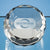 Branded Promotional OPTICAL GLASS SLICED WEDGE PAPERWEIGHT Paperweight From Concept Incentives.