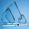 Branded Promotional 28CM JADE GLASS FACETTED PEAK AWARD Award From Concept Incentives.