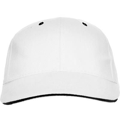 Branded Promotional 6 PANELS CONTRAST SANDWICH BASEBALL CAP Baseball Cap From Concept Incentives.